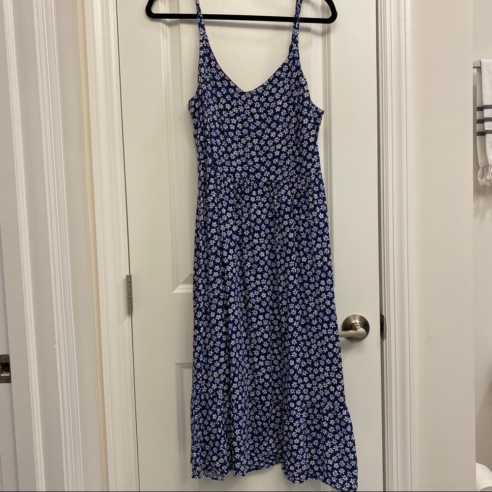 Flower Spaghetti Strap Midi dress